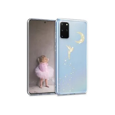 kwmobile Прозрачен калъф с дизайн фея за Samsung Galaxy S20 Plus - златист
