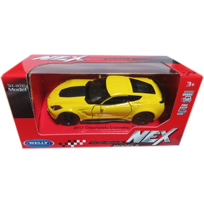 Welly Метална кола с отварящи се врати 2017 Chevrolet Corvette 768