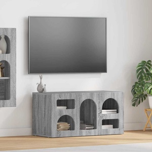 vidaXL ТВ шкаф ELST 80 x 35 x 40 см Сив Сонома Инженерна дървесина (891280)