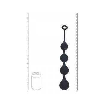Boss of Toys Waterdrop Silicone Anal Balls - L - 40mm - Black