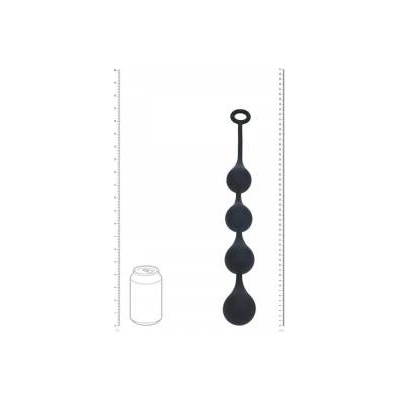 Boss of Toys Waterdrop Silicone Anal Balls - L - 40mm - Black