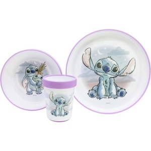 Stor Комплект за хранене Stor - Stitch Cuddle Me, 3 части (10995)