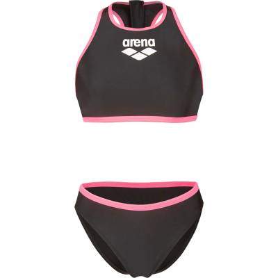 arena Дамски комплект бикини Arena Women's Y-Line Two Pieces Solid L Bikini - Black / Shocking Pink - размер 38 (EU) (150-5867-0113)