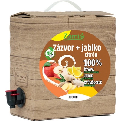 Zamio 100% ovocná šťava Zázvor Citrón Jablko 3 l