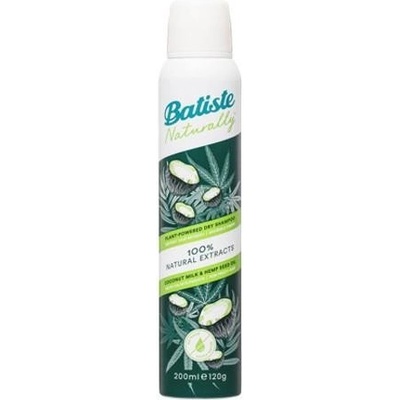 Batiste Naturally Coconut Milk & Hemp Seed Oil suchý šampon pro objem vlasů 200 ml