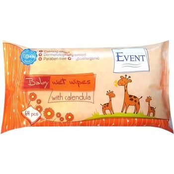 Event Мокри кърпички с невен Event, 64 броя (2EVBE04003CLD0064A)