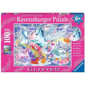 Ravensburger - Puzzle Horse Dreams glitter - 100 piese