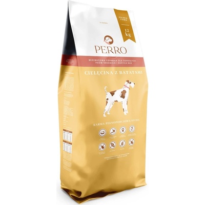 Perro Veal with sweet potatoes Medium and large breeds 12 kg