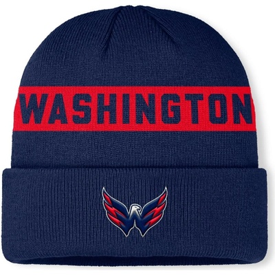 Fanatics Pánská zimní čepice Washington Capitals NHL Authentic Pro A/Cap Cuffed beanie