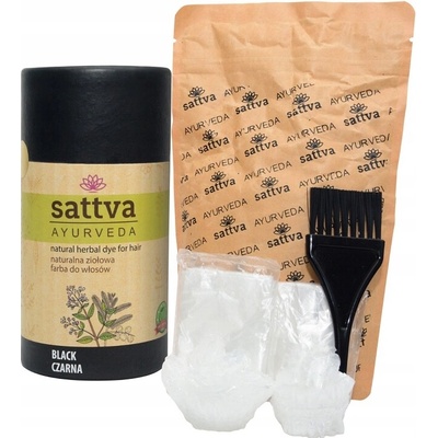 Sattva přírodní bylinná barva na vlasy černá 150 g