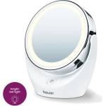 Beurer Козметично огледало Beurer BS 49 lluminated cosmetic mirror; 12 LEDs; 5 x zoom; 2 mirrors; 11 cm (58401_BEU)