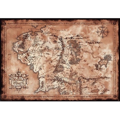 LOTR Mapa Středozemě