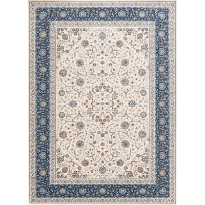 Najkoberce Nain Ornament rám 7179/51613 béžový / modrý