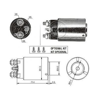 Spínač startéru Delco 10455042, 10497275