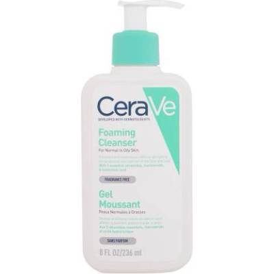 CeraVe Facial Cleansers Foaming Cleanser почистващ пенлив гел за нормална и мазна кожа 236 ml за жени
