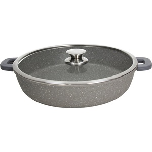Tognana Тиган с капак и ръкохватка TOGNANA MYTHOS Marble Nero Floatec, 36 см (WI7915UAMNFA)