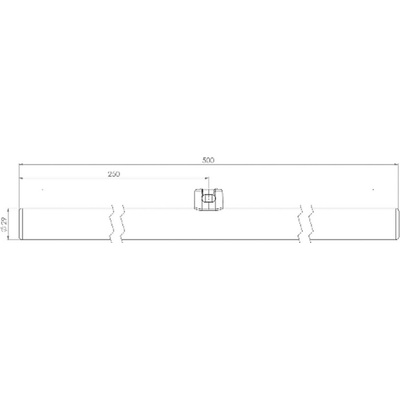 Radium LED žiarovka S14d líniová žiarovka 4,9W 927 50 cm opálová 44014963