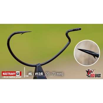 RedBass Offsetový háček Hunter Sickle vel.12 5 ks