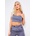 Missy Empire Pinstripe Scoop Neck Tailored Pinstripe Top - Grey