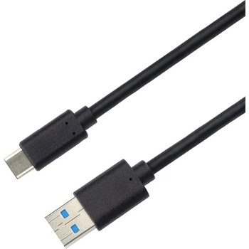 PremiumCord Кабел USB 3.0 gen2, USB-C - USB-A, 10Gbit/s, 60W, M/M, 1m, черен KU31CK1 (KU31CK1)