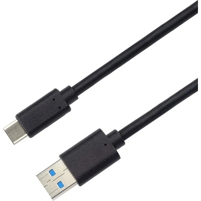 PremiumCord Кабел USB 3.0 gen2, USB-C - USB-A, 10Gbit/s, 60W, M/M, 1m, черен KU31CK1 (KU31CK1)