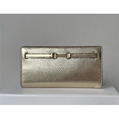 Michael Kors dámská peněženka Carson large snap wallet zlatá pale gold