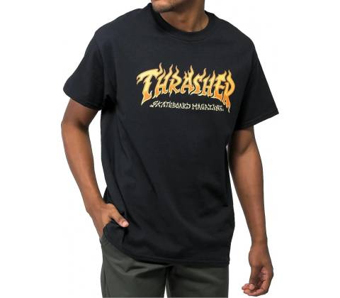 Thrasher Fire Logo black