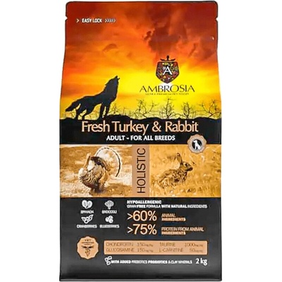 Ambrosia Adult All Breeds Fresh Turkey & Rabbit 2 kg