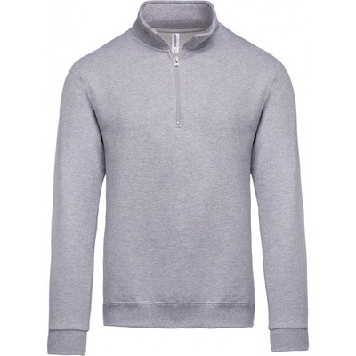 Kariban K478 mikina s 1/4 zipsom 20.K478 Oxford Grey