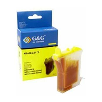 Compatible Brother ( lc21 lc600 ) yelloy mfc-580/590/880/890 mfc-3200j/5100j/5200j - nb-0lc21y