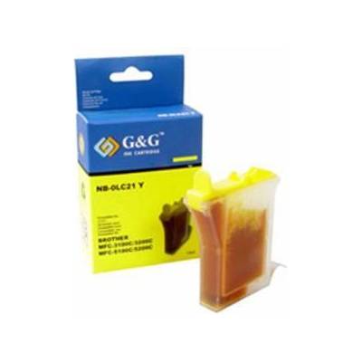 Compatible Brother ( lc21 lc600 ) yelloy mfc-580/590/880/890 mfc-3200j/5100j/5200j - nb-0lc21y