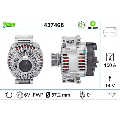 VALEO generátor VALEO RE-GEN REMANUFACTURED 437468