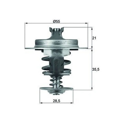 Termostat, chladivo MAHLE TX 67 83D