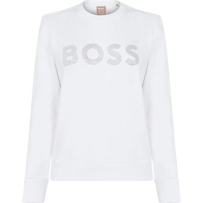 HUGO BOSS Блуза Boss Women's Crew Sweatshirt Sparkling Diamante - White 100