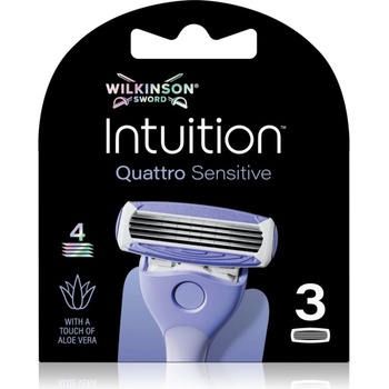 Wilkinson Sword Intuition Quattro Sensitive сменяеми глави 3 бр