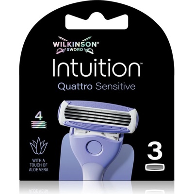 Wilkinson Sword Intuition Quattro Sensitive сменяеми глави 3 бр
