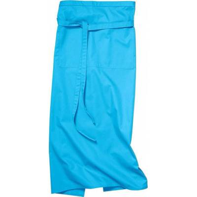 CG Workwear Gastro zástěra Roma odolná proti pomačkání modrá tyrkysová CGW1260