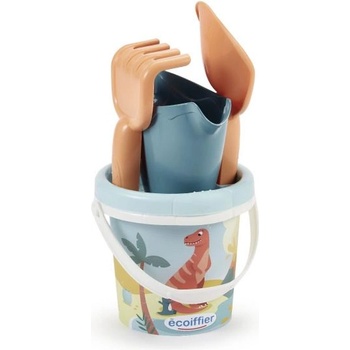 Ecoiffier Кофа Динозавър с лейка и аксесоари, 12 см
