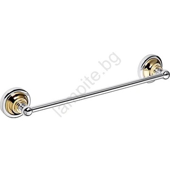 Bemeta Закачалка за кърпи 36, 5x6, 5 см сребърна/златна (BD0423)