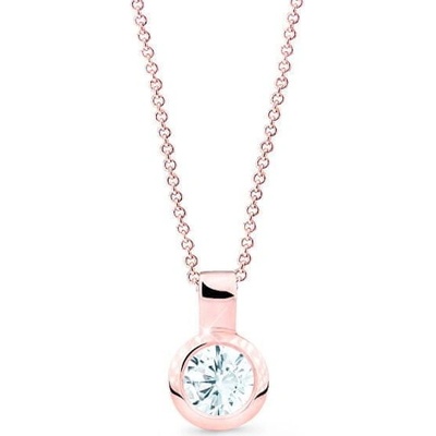 Cutie Jewellery Minimalistický přívěsek z růžového zlata Z8005 40 10 X 4