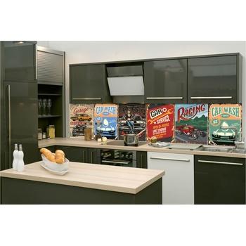 DIMEX ART s. r. o Фототапет за кухня - винтидж плакати 260 x 60 см