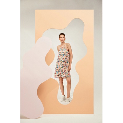 Moodo Лятна рокля без презрамки с шарки Moodo Moodo | Lilav | ЖЕНИ | XS