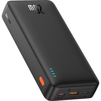 Baseus Airpow Fast Charging Power Bank 20W 20000 mAh - външна батерия с 1xUSB-A и 1xUSB-C изходи с технология за бързо зареждане (черен)