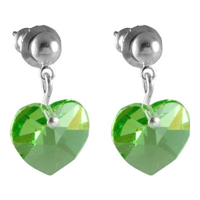 JSB Swarovski srdíčko 793902 peridot