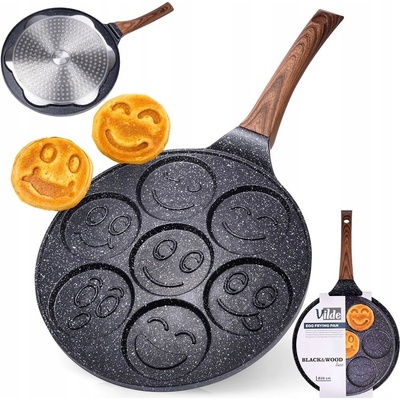 Vilde Pánev na vejce a lívance Black&Wood 26 cm granitová