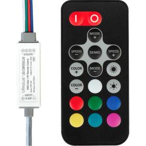 Ultralux Rf Мини контролер за rgb led осветление 5-24v dc 72w (12v) (rgbrfc6a)