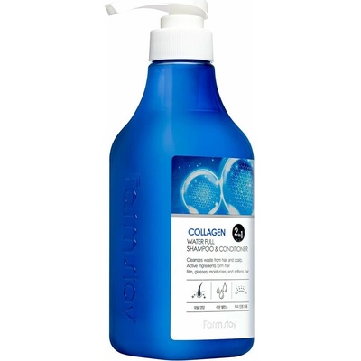 Farmstay Collagen kolagénový šampón na vlasy s kondicionérom 2v1 530 ml