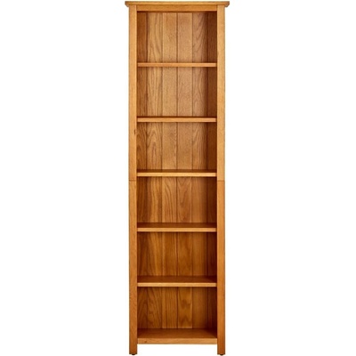 HangarStore.cz Knihovna se 6 policemi 52x22x180 cm masivní dubové dřevo, 331742