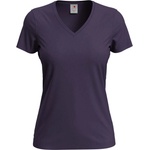 Stedman classic-t v-neck st2700 / Дамска тениска с v-образно деколте - цвят тъмно боровинки s (st2700dbys)