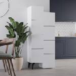 TopMebel Stair TopMebel меламинов многофункционален шкаф в бял цвят 62, 2x37, 4x156cm